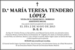 María Teresa Tendero